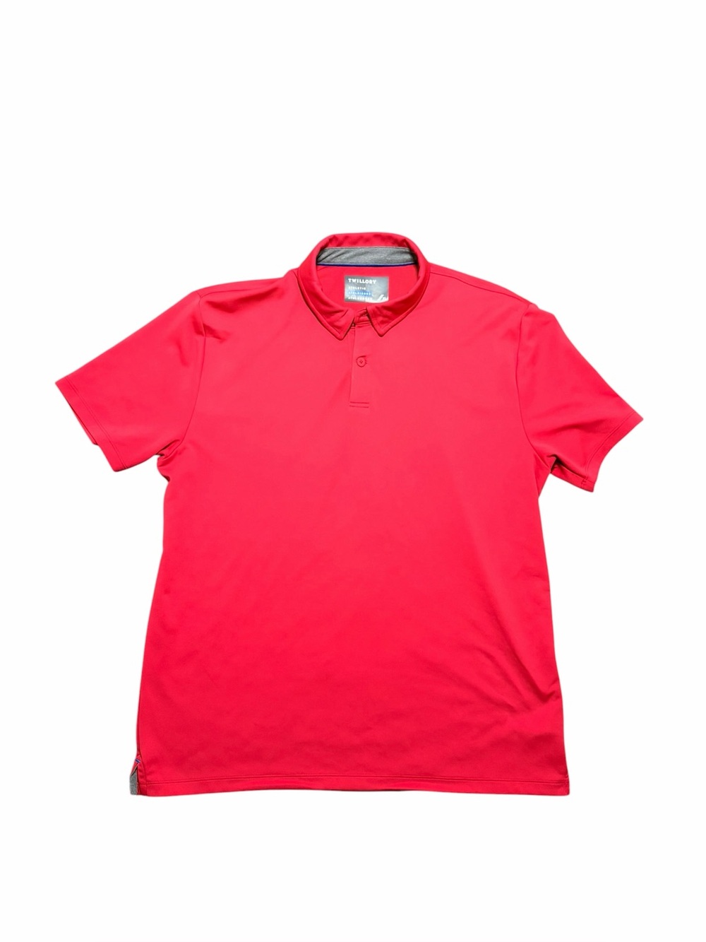 Twillory Short Sleeve Performance Tailored Fit Polo Red Size XL